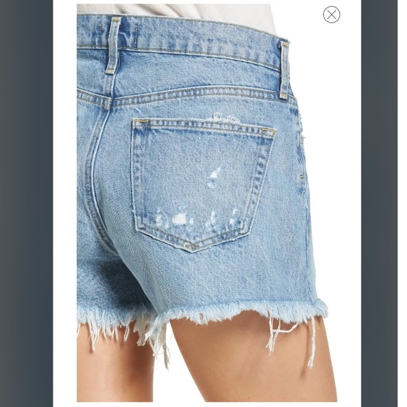 AGOLDE Parker Distressed Denim Shorts Swapmeet - Picture 4 of 15